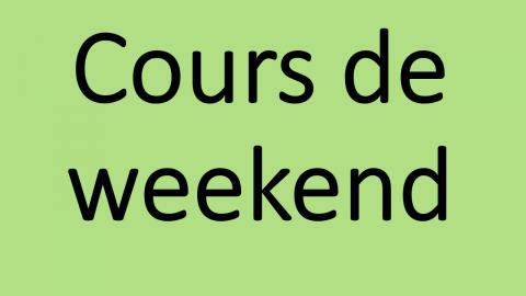 Cours de weekend